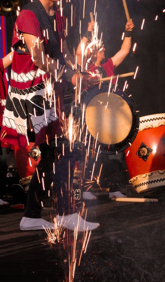 Japanese drums show stock photo. Image of culture, power 793964