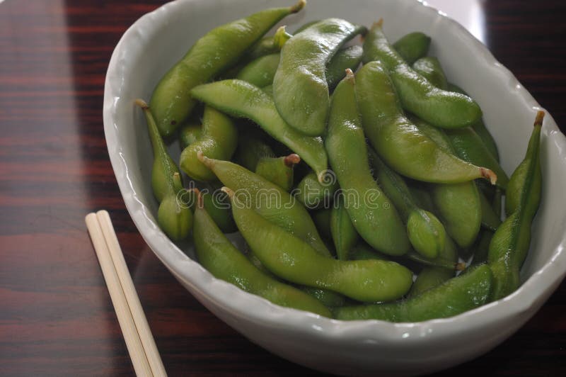 Japanese edible soy bean stock image. Image of kanji 55796903