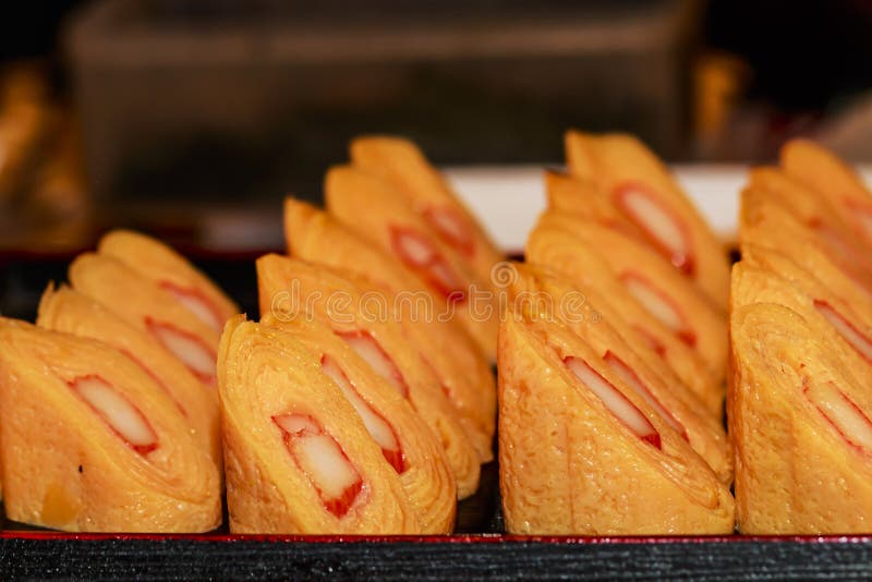 Japanese egg roll stock photo. Image of life, crab, space 64585876