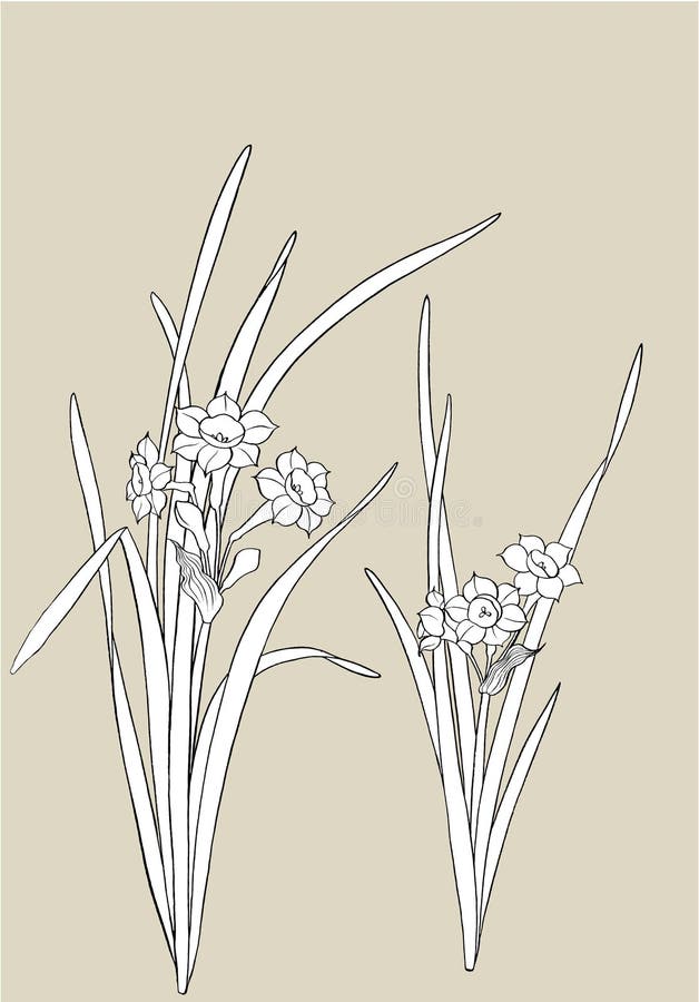 Japanese floral vector stock illustration. Illustration of decor - 16165248