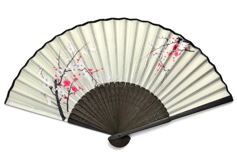 Japanese folding fan. stock image. Image of blind, cool 25348627