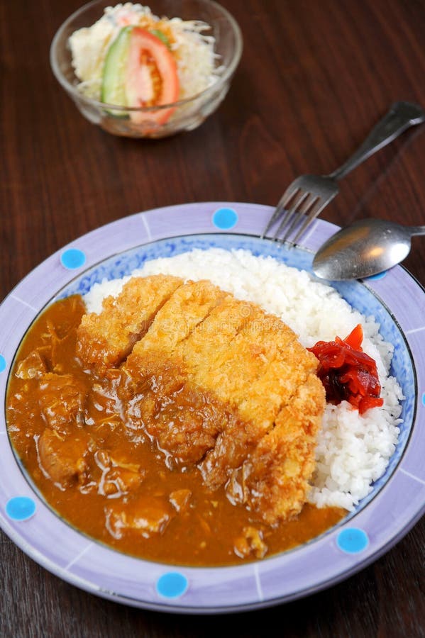 Japanese Food Fry Pork Curry Stock Photo - Image of cubes, nippon: 21622564