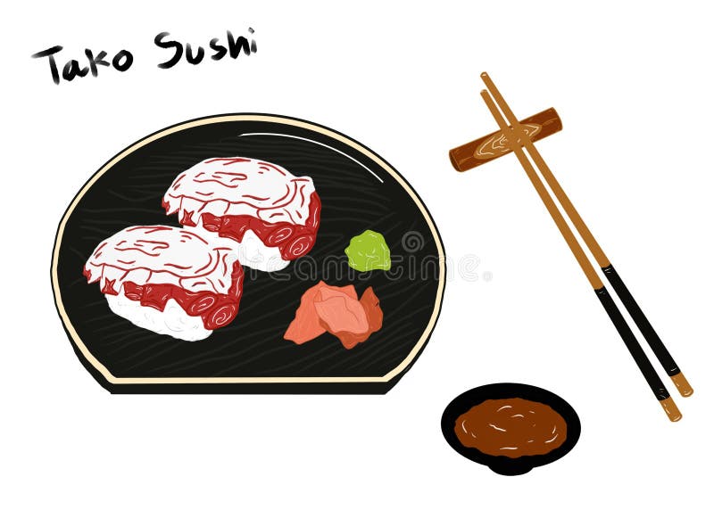 japanese food clipart black and white cross