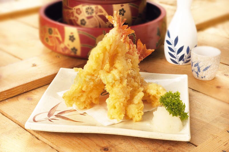 Japanese food tempura stock image. Image of asian, delicious 13407781
