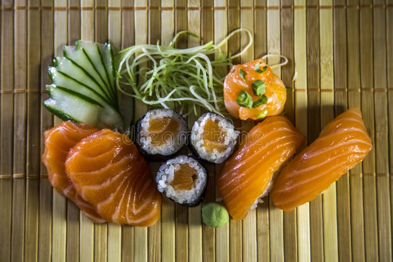 Japanese Food Traditional Fish Stock Image Image of hashi, dark