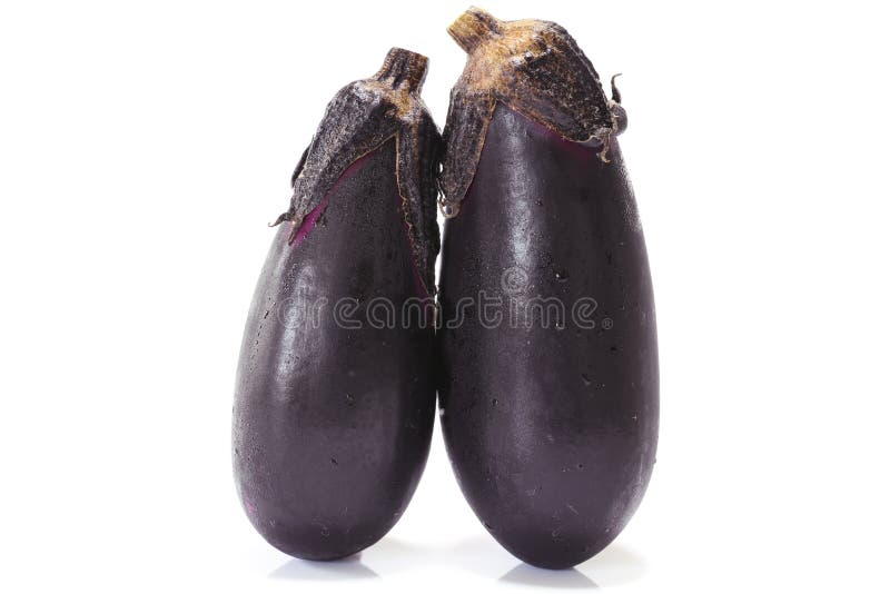 Japanese Fresh Eggplant in White Stock Image Image of macro, diet