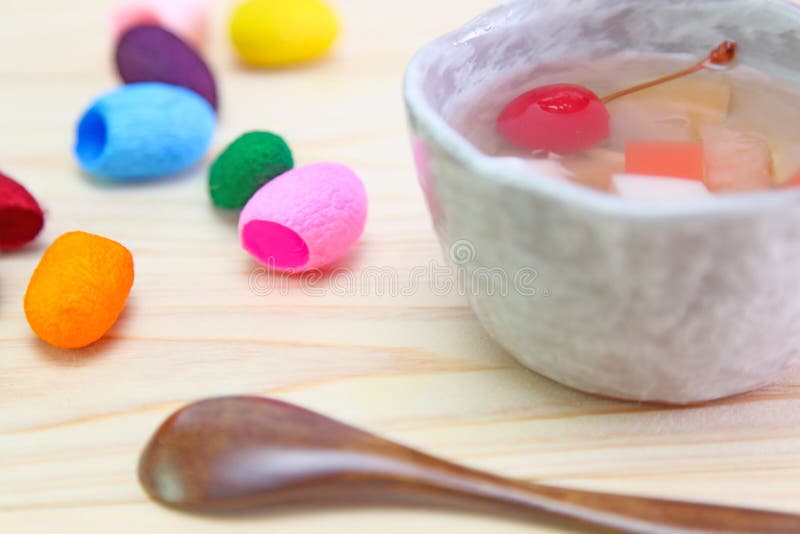 Japanese fruit punch stock image. Image of sweet, confectionery 105483679