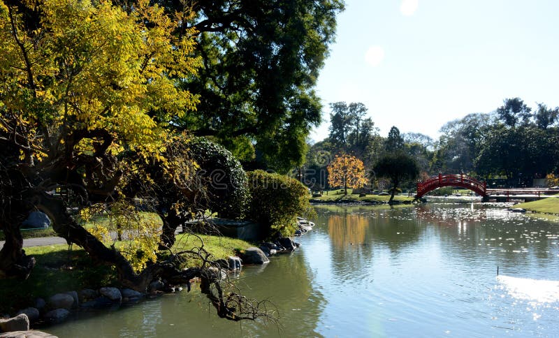 Japanese garden. Buenos Aires royalty free stock photography Japanese garden. Buenos Aires royalty free stock photography