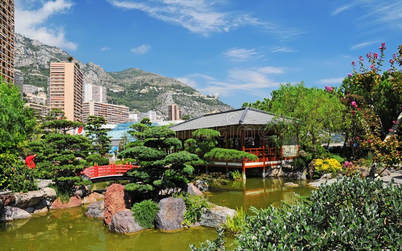 Japanese Garden in Monte Carlo, Monaco Stock Photo - Image of monaco ...