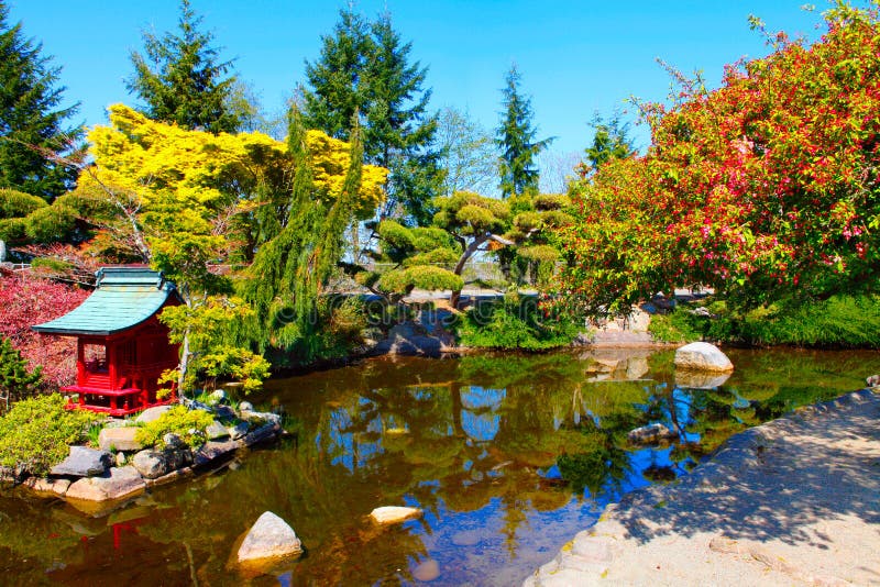 Japanese Garden in Point Defiance Park. Tacoma, WA