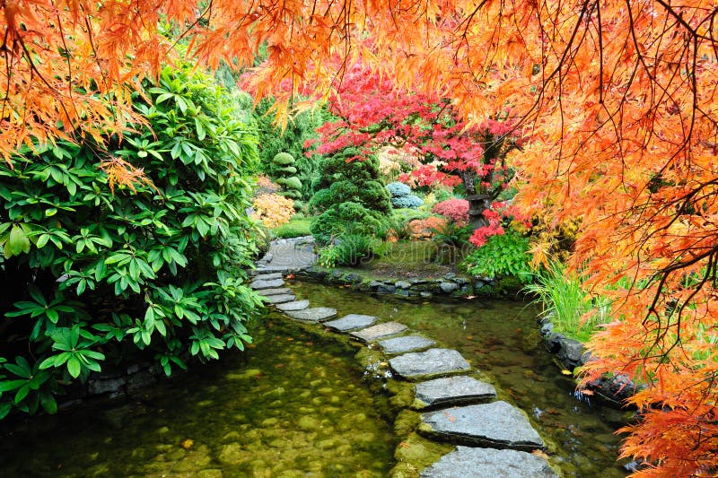 Teich a die Straße aus japanisch garten innen berühmt garten (gebaut 1903), insel, britisch,.