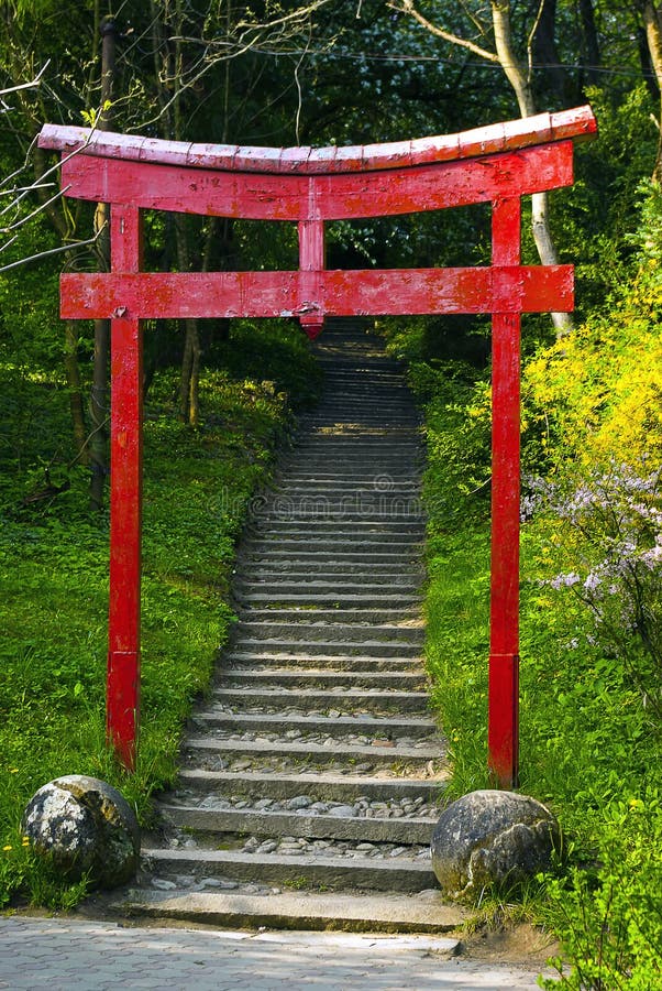 Japanese gate stock image. Image of tokyo, entry, asia 23991085