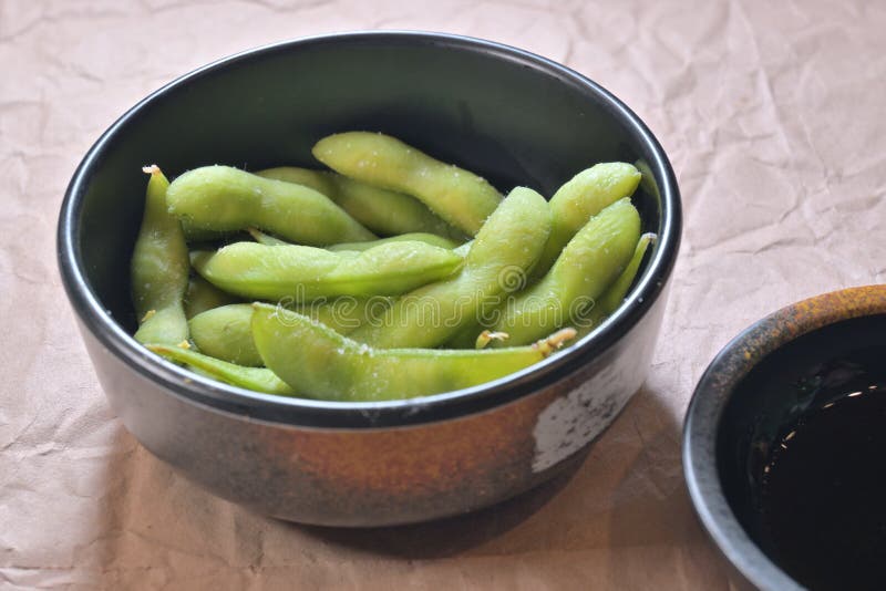 Japanese Green Soybean Edamame Stock Photo Image of salty, young