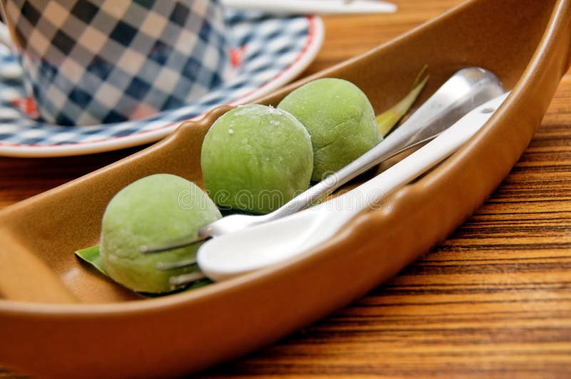 Japanese Green Tea Mochi Royalty Free Stock Photos Image 11598048