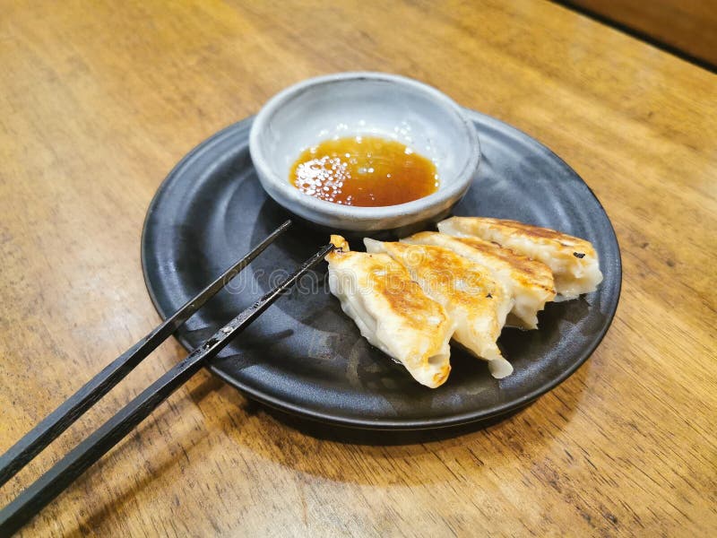 The Japanese Homemade Delicious Fried Pork Dumpling Stock Photo Image of dumpling, homemade