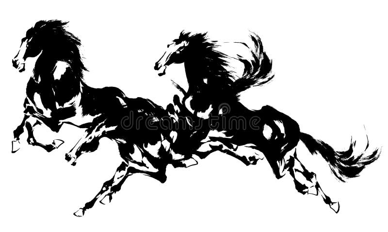 Stylised horse head stock vector. Illustration of mane - 29878023