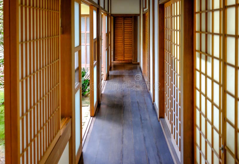 Japanese house corridor