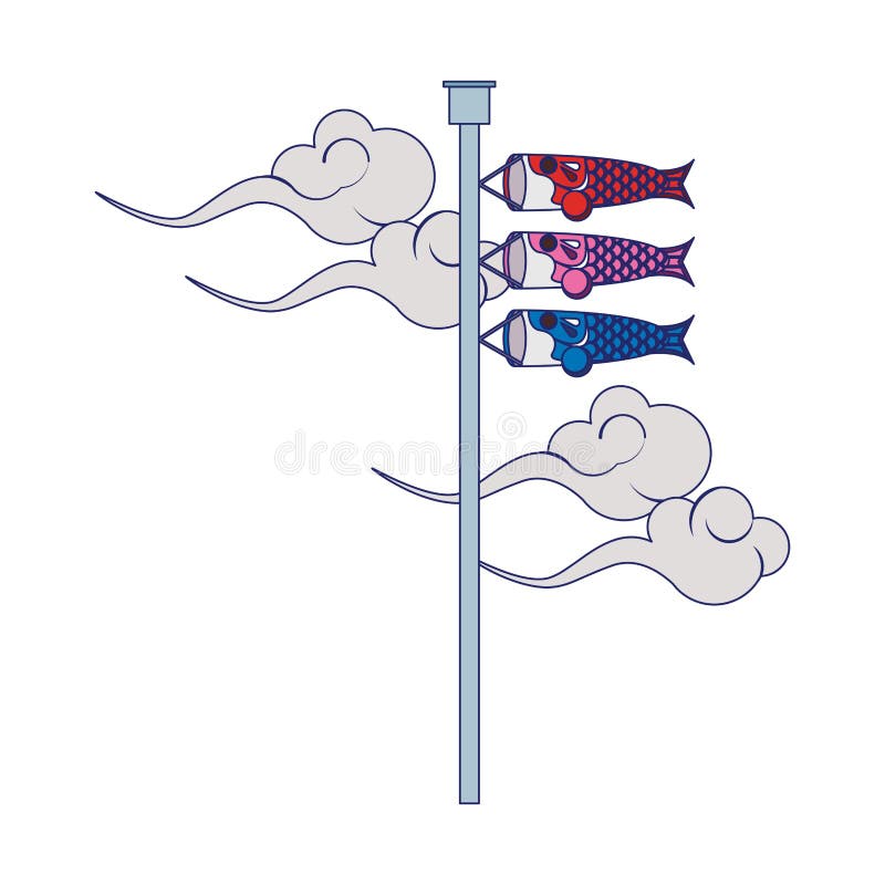 Download premium vector of Japanese Koinobori fish flag vector by