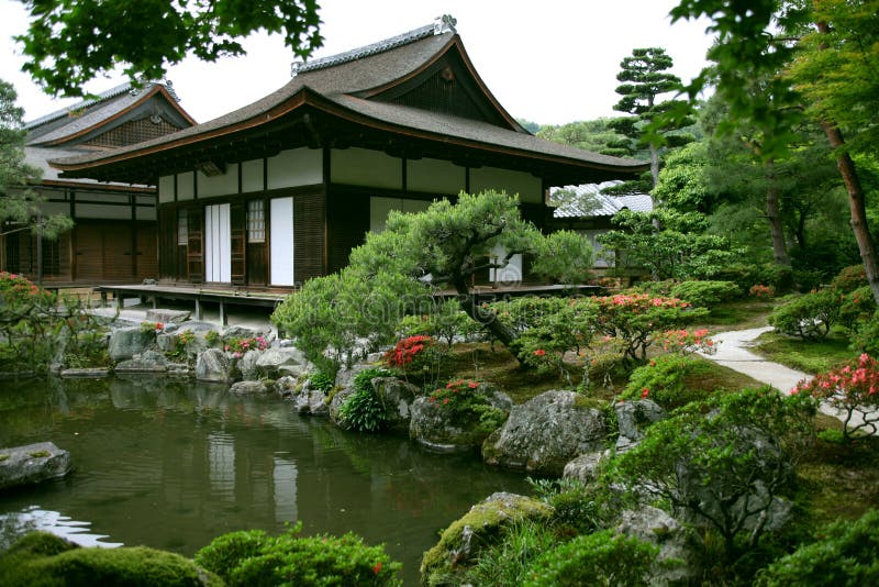 Japanese landscape garden stock photo. Image of culture 14700508