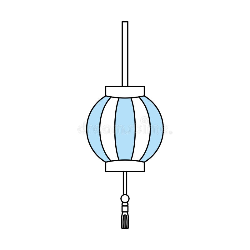 Japanese lamp stock illustration. Illustration of grass - 23632727