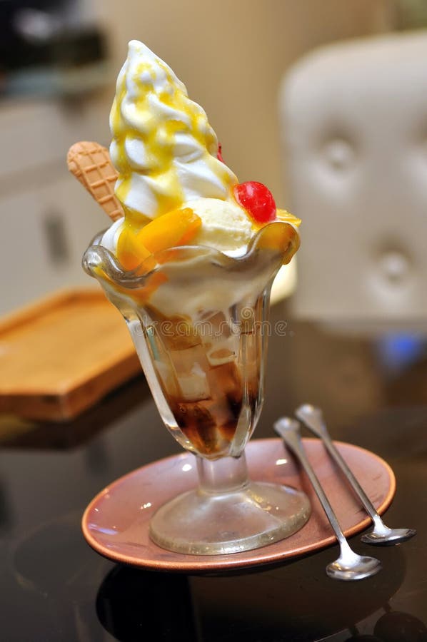 Japanese mango sundae stock photo. Image of japanese 14510516