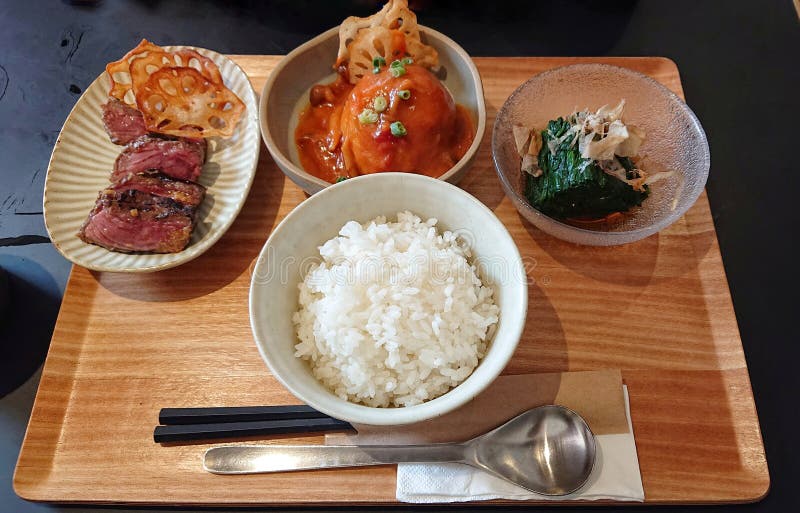 Japanese Meal Set stock photos