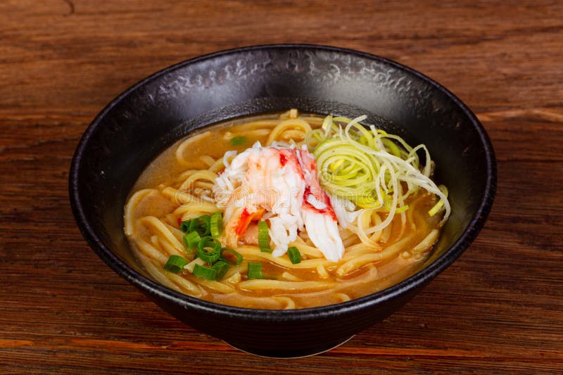 Japanese Miso Soup with Crab Stock Image - Image of seaweed, meal ...