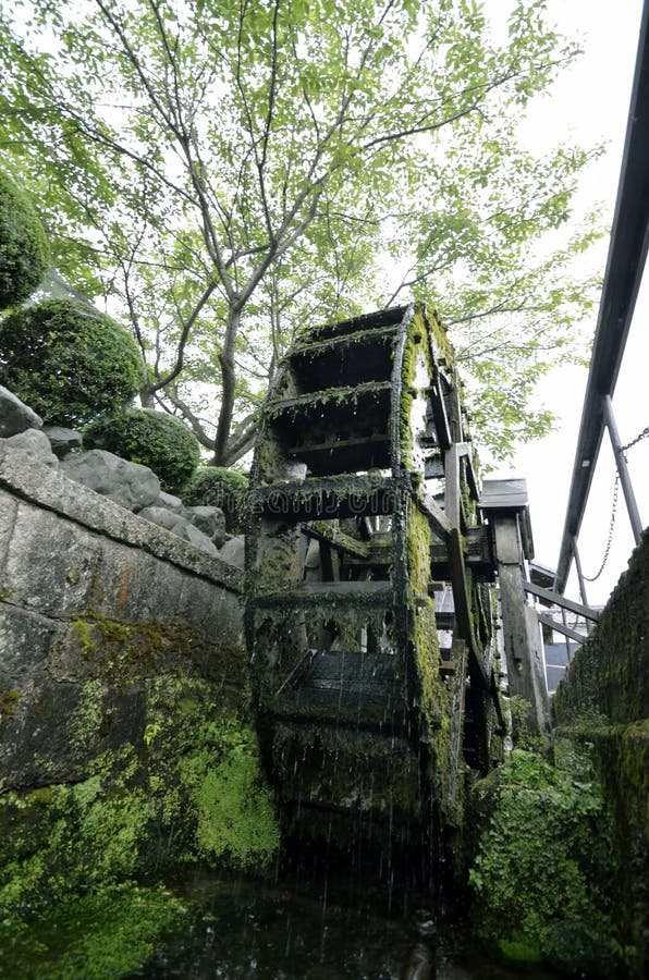 Japanese Old Windmill in Satoyama. Stock Image Image of nature