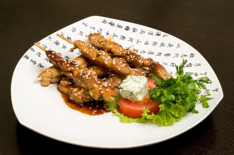 Japanese oriental food, teriyaki