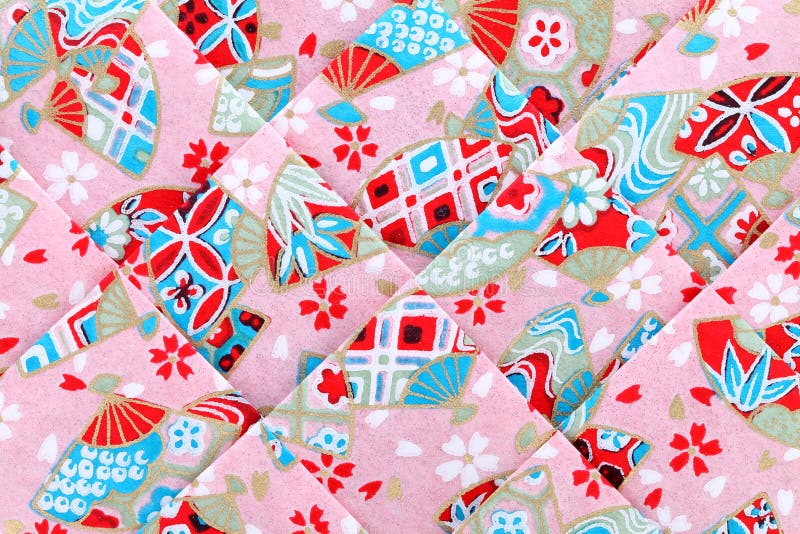 Japanese origami paper stock photo. Image of flora, east 62821830