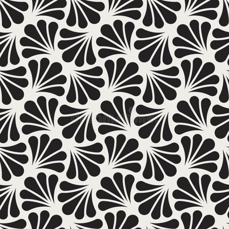 Japanese Ornamental Vector Background. Art Deco Floral Seamless Pattern ...