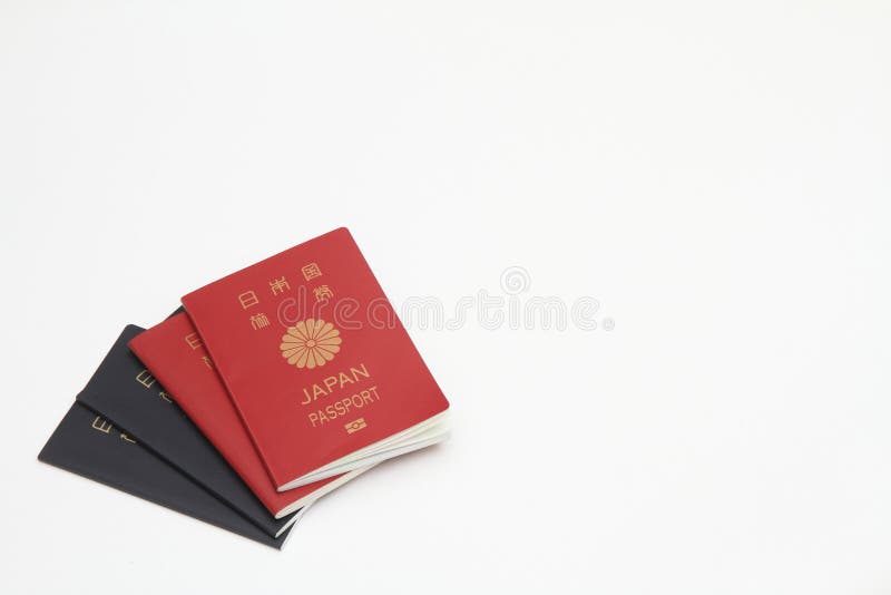 Japanese Passport And Visas On The Passport Stock Image Image of visa