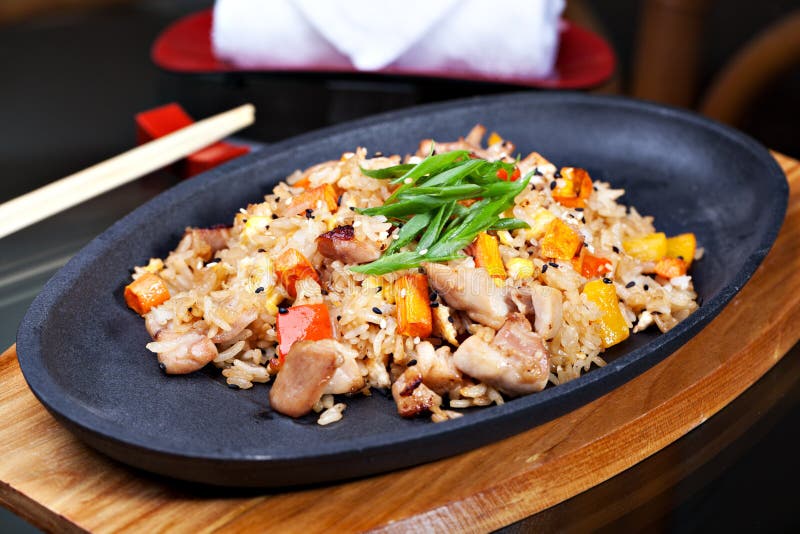 Japanese pilaf stock photo. Image of cuisine, brown, cooking 24623006