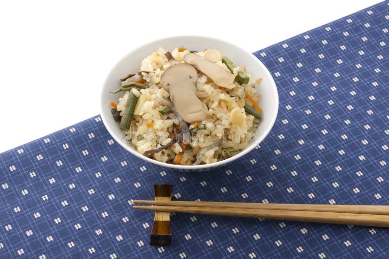 Japanese pilaf stock image. Image of closeup, pilaf, chopsticks 24623199