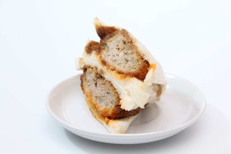 Japanese Pork Cutlet Breakfast Sandwich Stock Photo Image of lunch
