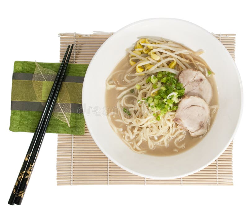Japanese pork noodle stock image. Image of lard, malaysia 35395655