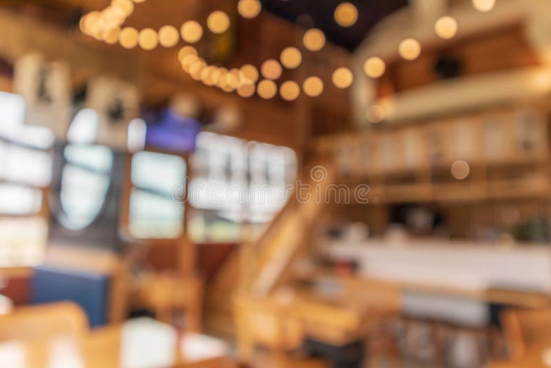 Japanese Restaurant Abstract Blurred Background Stock Image - Image of cafe,  interior: 228269477