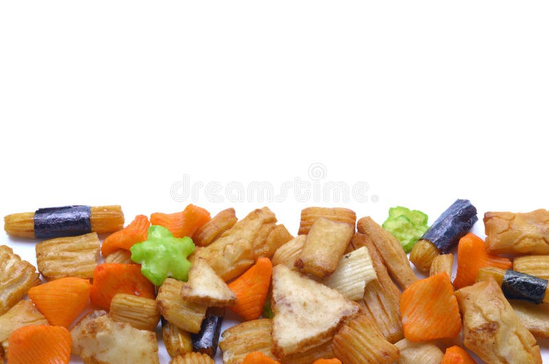 Japanese Rice Crackers and Chips Stock Image Image of healthy