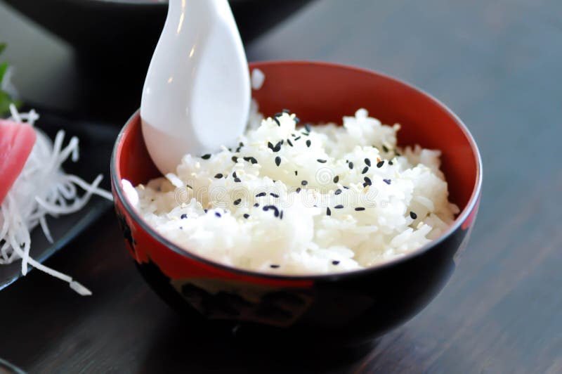 Japanese Rice, Japanese Food Stock Image Image of serve, bowl 173023995