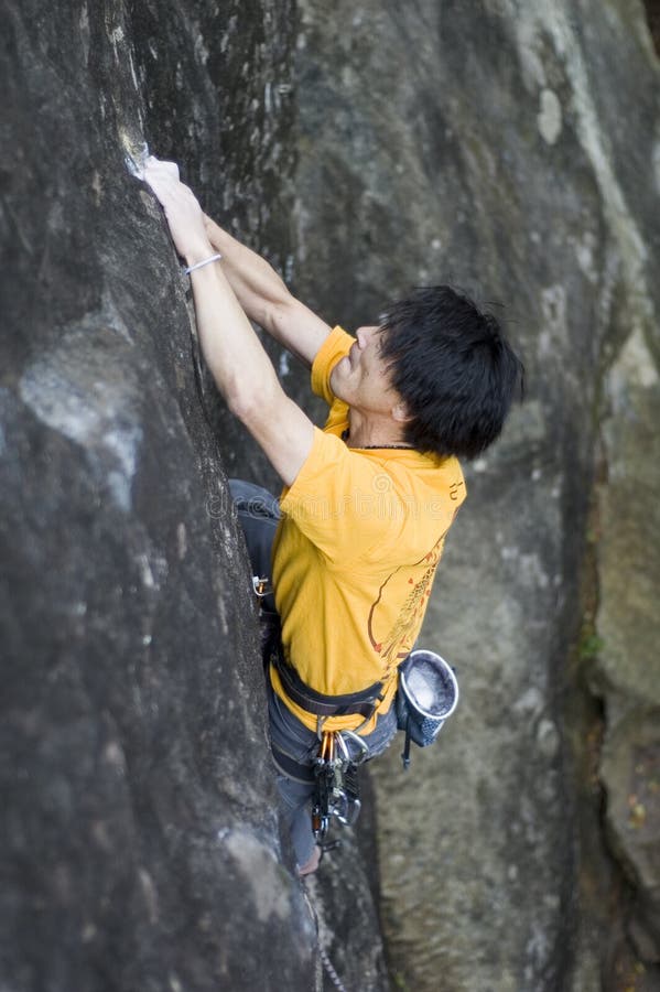 Japanese ROck CLimber stock image. Image of adventure 2952339