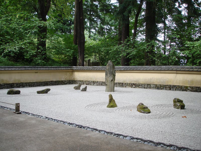 Japanese rocks garden stock photography Japanese rocks garden stock photography