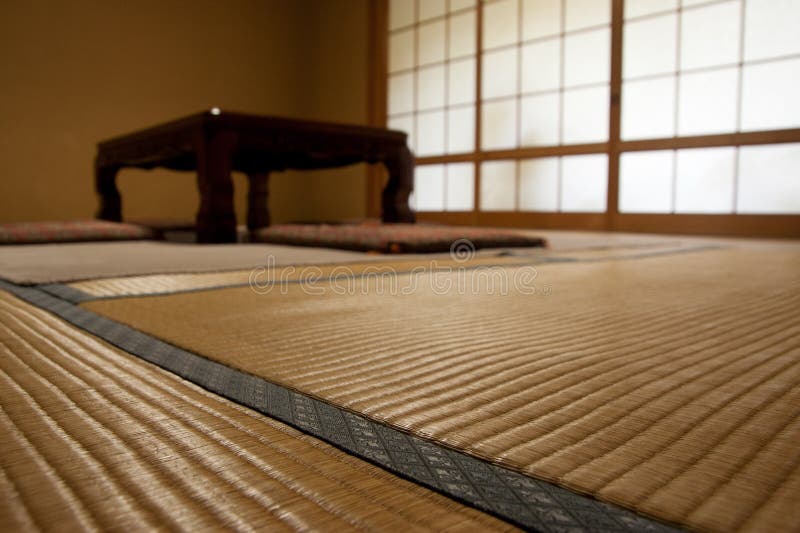 Japanese room with tatami mats