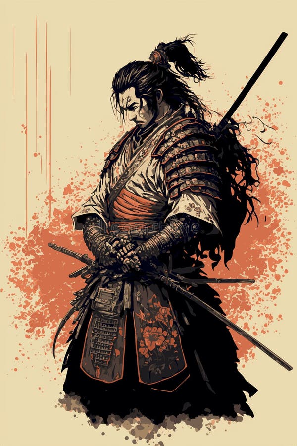 ninja 2  Samurai drawing, Warrior drawing, Ninja art