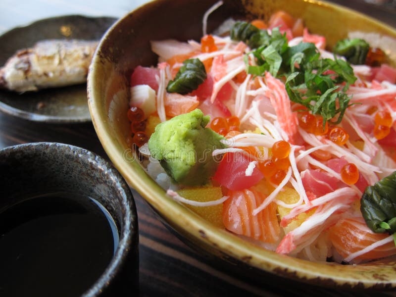 Japanese set meal stock image. Image of sashimi, japanese 18202471