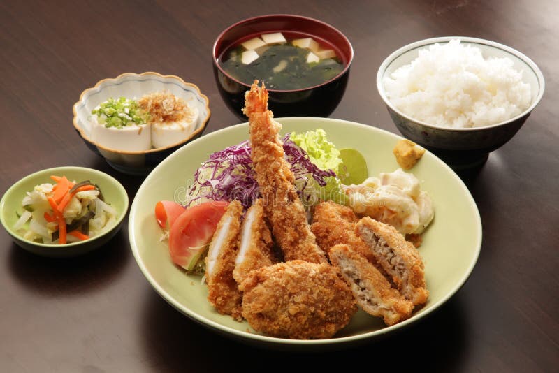 Japanese set meal stock image. Image of rice, japanese 88040599