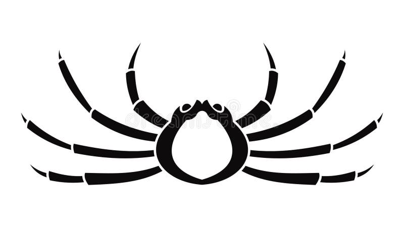 Japanese spider crab icon animation royalty free illustration