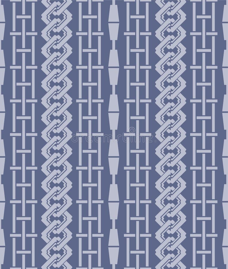 Japanese Square Chain Weave Vector Seamless Pattern stock illustration