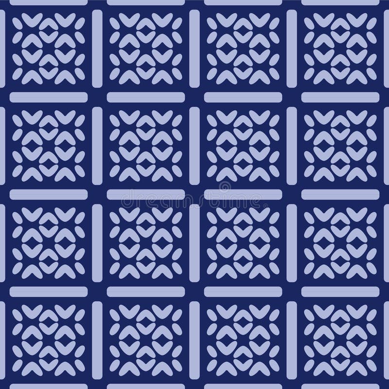 Japanese Square Cross Net Vector Seamless Pattern vector illustration