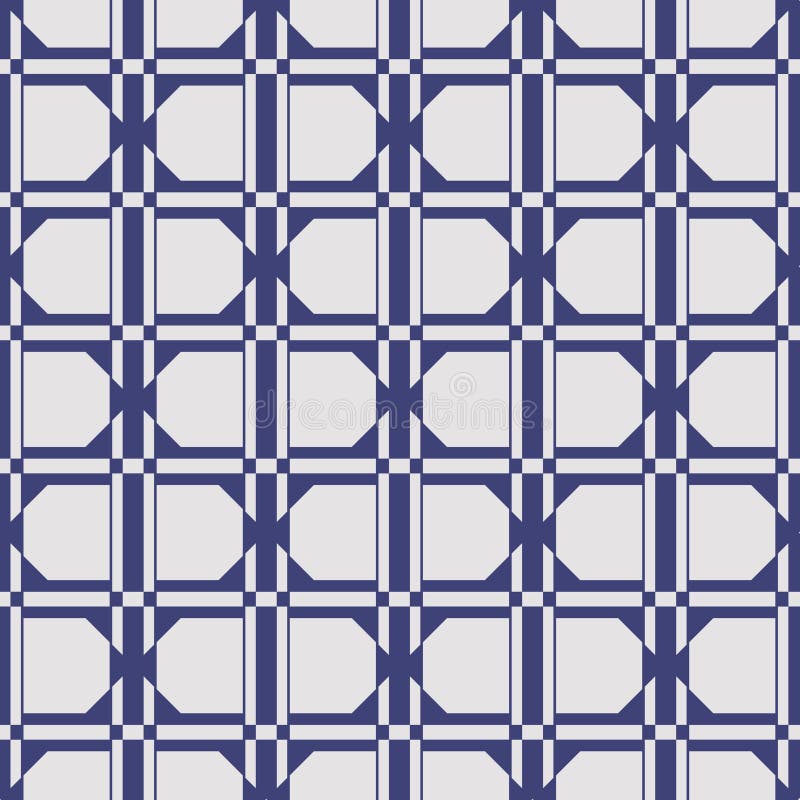 Japanese Square Diamond Vector Seamless Pattern stock illustration