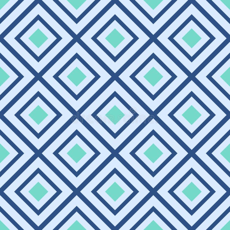 Japanese Square Diamond Vector Seamless Pattern royalty free illustration